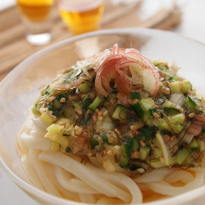 とろねば昆布うどん(山形のだし風)